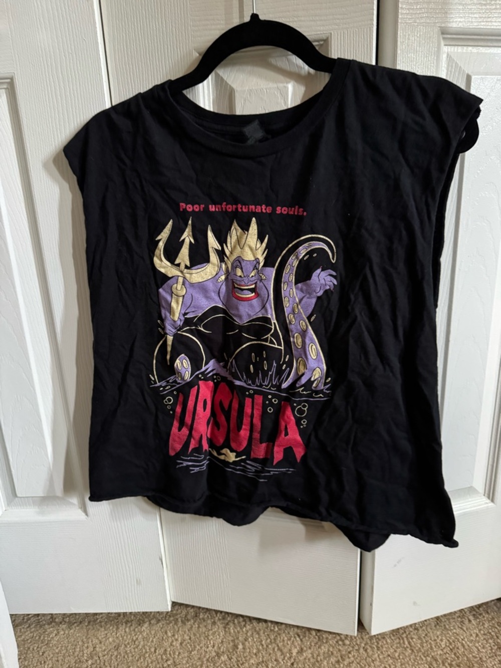 Gildan Black Tee with Purple & Gold Ursula Graphic